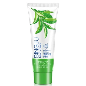 OEM Customize Natural Shea Butter Hand Cream Moisturizing Anti Aging Green Tea Hand Cream for Dry Skin