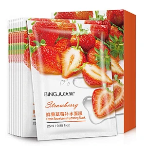 OEM Moisturizing Nourishing Fresh Fruit Facial Mask Hyaluronic Acid Brightening Face Mask Sheet