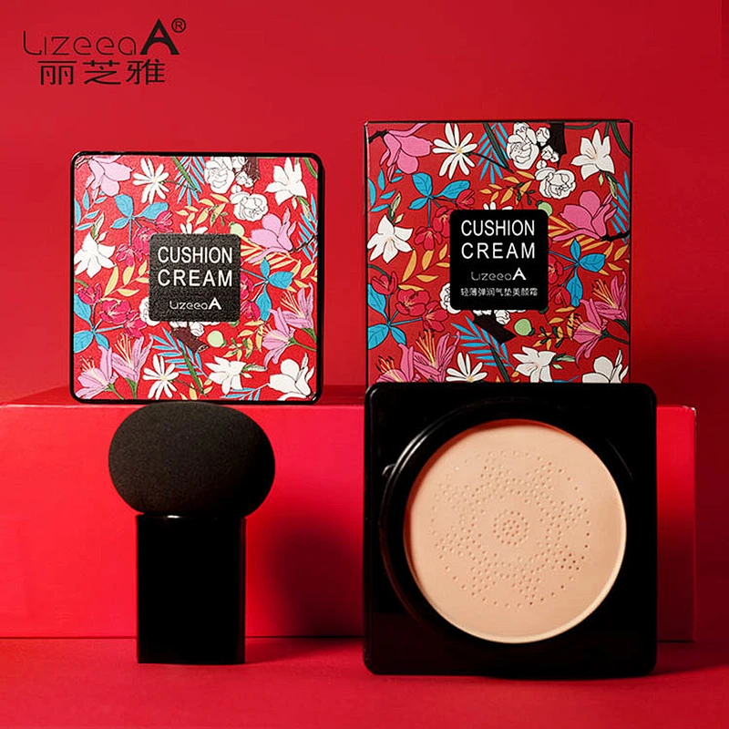 Moisturizing and silky beauty cream mushroom head powder puff natural air cushion bb cream foundation
