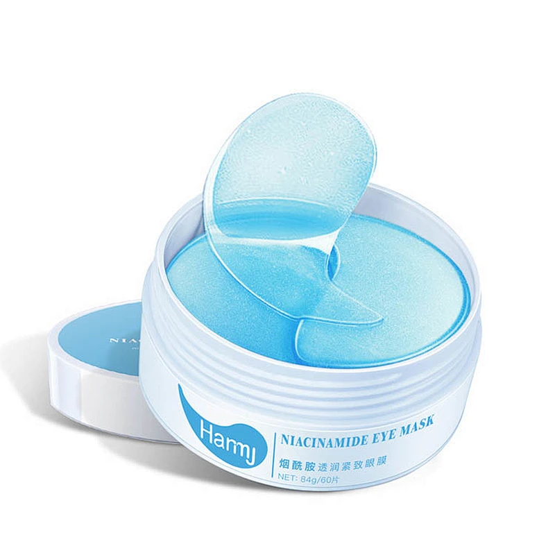 Wholesale hydrogel under eye gel patch lightening hydrating nicotinamide crystal collagen gel eye mask