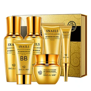 Factory wholesale price facial care vitamin c anti aging 24k gold skin care set