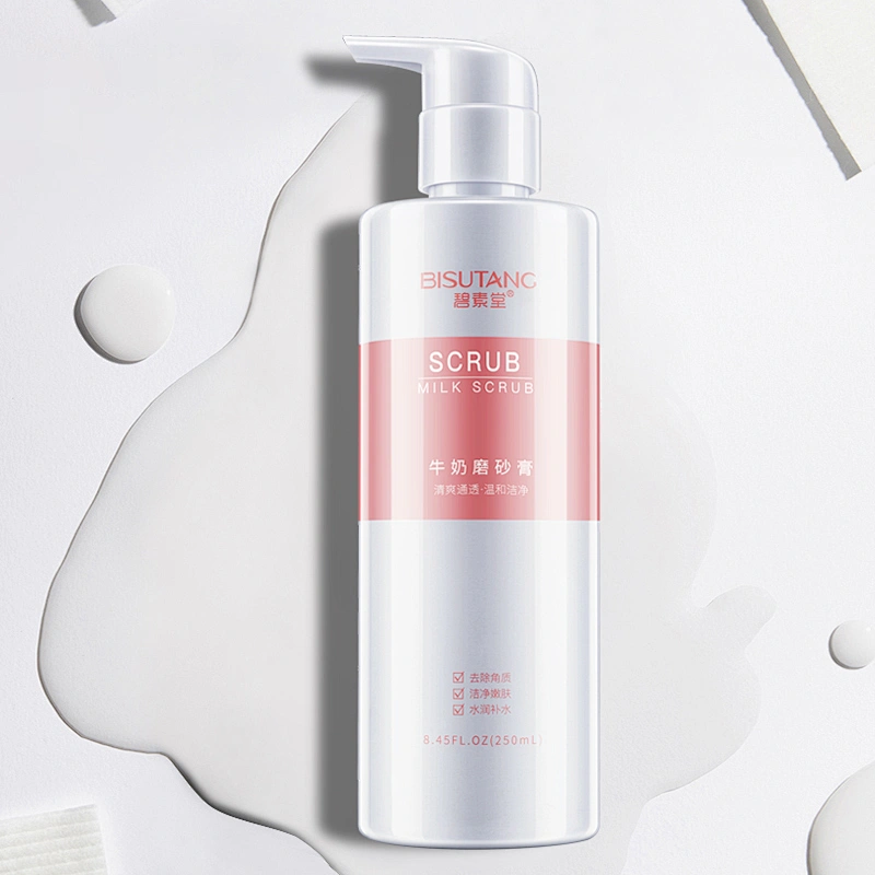 OEM Factory supply natural body scrub helps with stretch marks milk exfoliating scrub