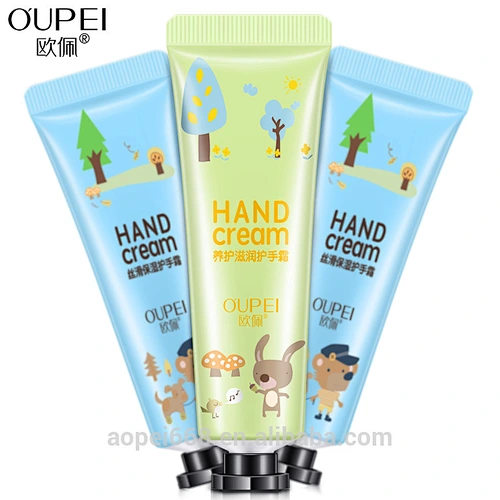 Cute cartoon design hand cream for dry hands softening cream for kid
