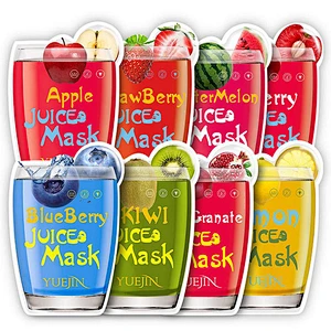 Private label facial skin care natural fruit extract whitening hydrating pomegranate sheet face mask