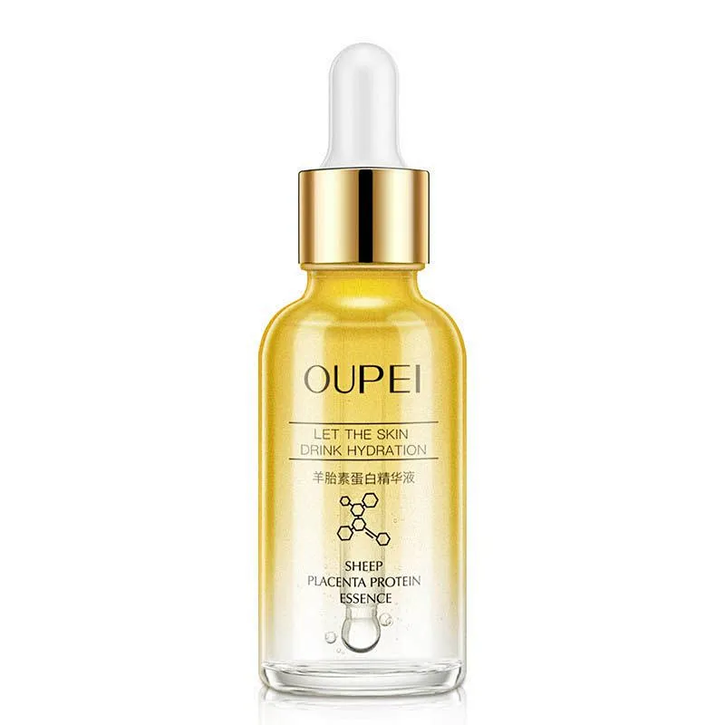 Private label skin care hyaluronic acid serum firming anti aging sheep placenta collagen serum