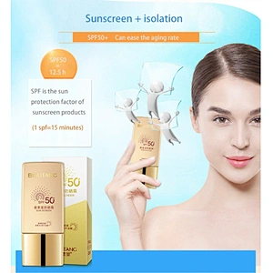 2019 Newest item Whitening sunscreen private label with Waterproof sunscreen lotion spf 50 sunscreen cream