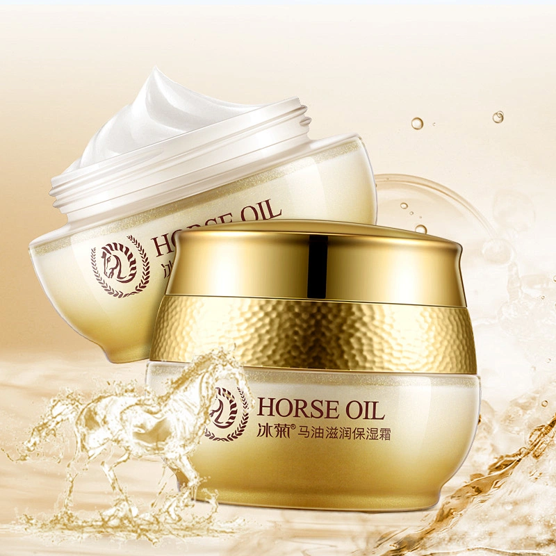BINGJU manufacturer wholesale Private label Anti-aging face skin care moisturizing horse oil cream