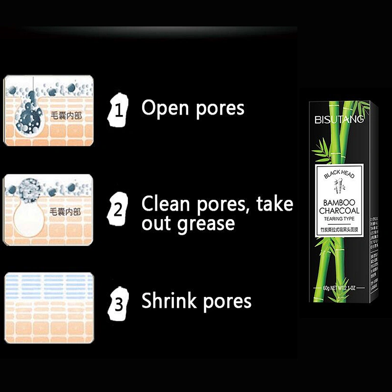 Hot-selling  Bamboo Charcoal Remove Blackhead Facial Mask  Moisturizing face mask face lifting mask
