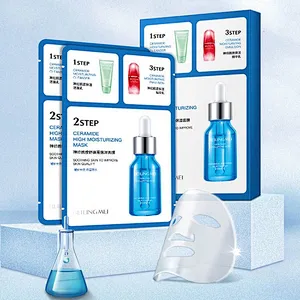 Wholesale FDA facial mask Ceramide high moisturizing 3 step skin care shrink pores face hydrating mask