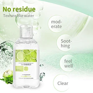 OEM Mild deep cleansing makeup removing water organic lemon makeup remover liquid for face care
