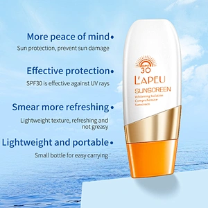 LAPEU OEM Customized multiple sun protection sun cream spf 30 sunscreen cream