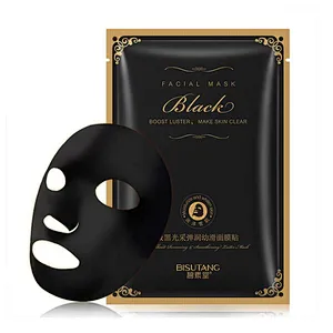 OEM Fashion beauty cosmetics Facial care moisturizing black face mask sheet