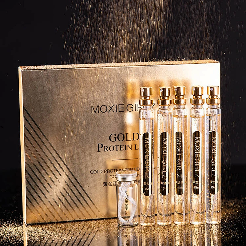 Wholesale Gold Protein Peptide Line Carving Facial Essence Beauty Salon Set Box Facial Thread Lift