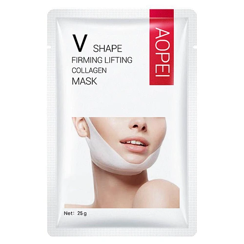OEM Private label Facial care Korean hydrogel V shape line lifting slim face mask