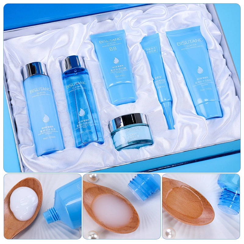 OEM Private Label Beauty Cosmetics Glacier Mineral Water Moisturizing Whitening Skin Care Set