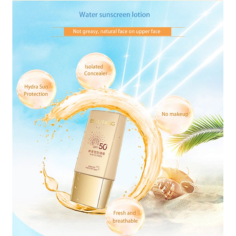 2019 Newest item Whitening sunscreen private label with Waterproof sunscreen lotion spf 50 sunscreen cream