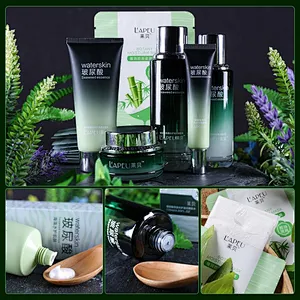 OEM Cosmetic factory Hydrating and Whitening Seaweed hyaluronic acid skin care sets for face
