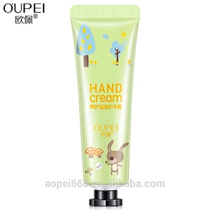 Cute cartoon design hand cream for dry hands softening cream for kid