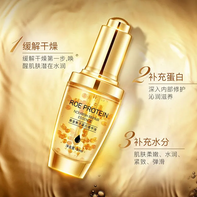 ODM organic snail serum anti-aging whitening 24k gold caviar serum