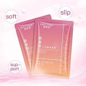 OEM Amino Acid Face Mask Sheet Skin Care Natural Whitening Hydrating Hyaluronic Acid Silk Facial Mask