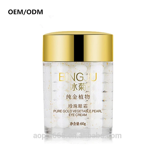 OEM/ODM 60g New Eye Cream Face Gold Essence Granule Anti Repairing Dark Circles Bag Wrinkles For Night Females Lady Anti Puff