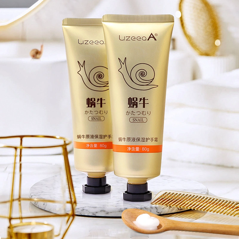 Wholesale Natural organic winter hand lotion Moisturizing whitening snail essence hand cream