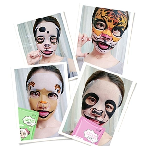 Animal mask sheet enriched natural serum moisturizing nourished skin care animal face mask sheet