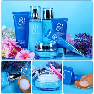 OEM private label moisturizer skin care set with 6 pcs for dry skin