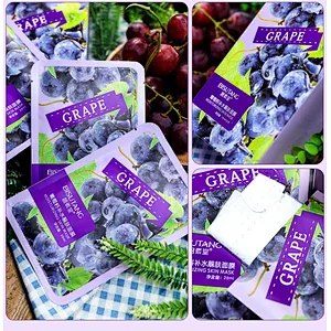Private label collagen fruit extract moisturizing cherry grape avocado grapefruit sheet face mask