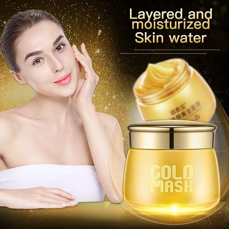 GMP Certification factory private label facial care ginseng essence bio collagen gold face mask