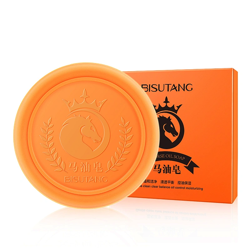 OEM Private Label 80g Horse Oil Handmade Organic Whitening Face Bath Soap