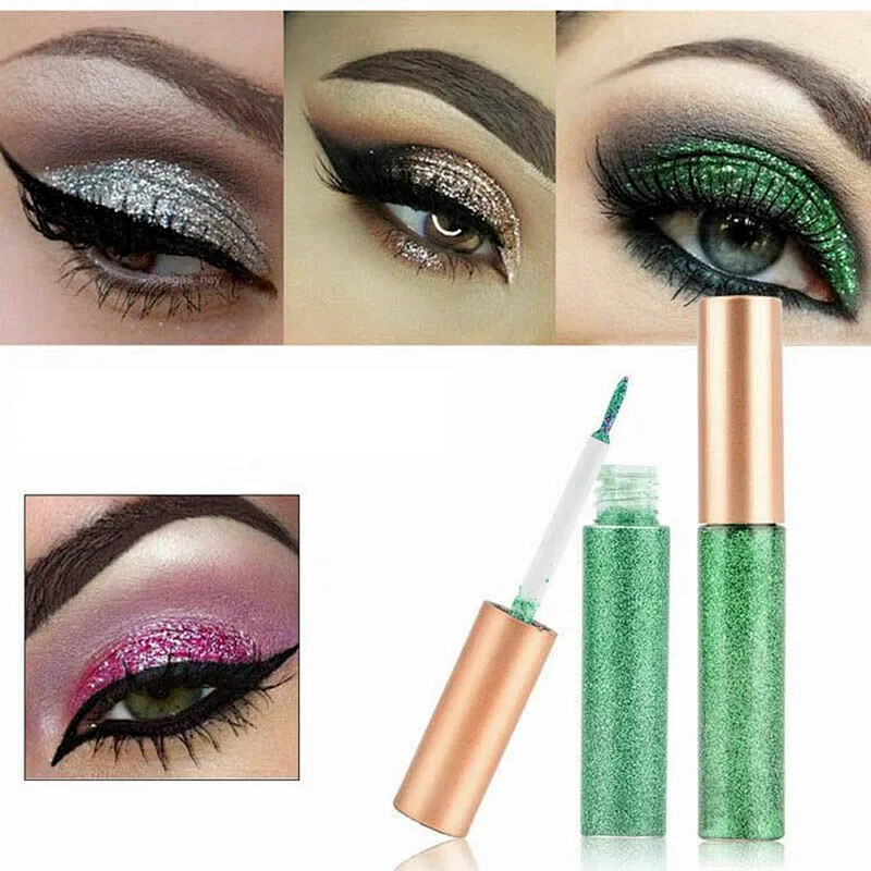 OEM Wholesale no brand no label no logo water proof luxury liquid glitter eyeliner
