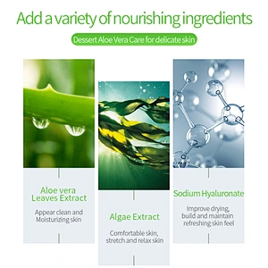 Soothing gel face mask collagen face mask pack aloe vera face sheet mask