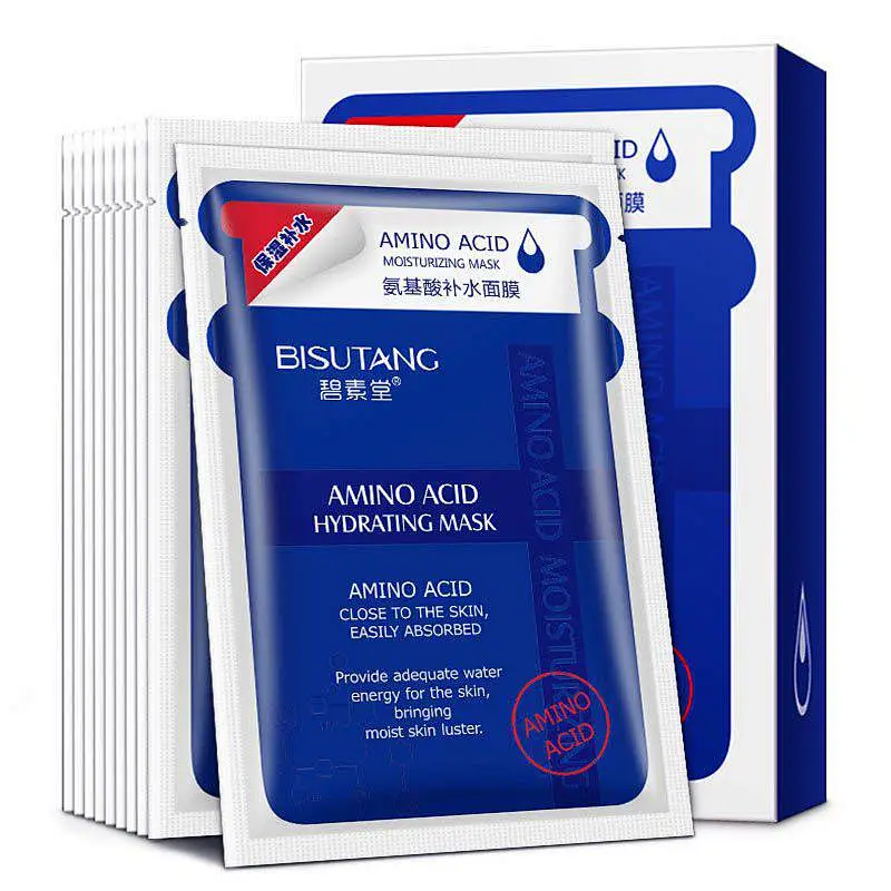Wholesale private label facial mask korea amino acid hydrating face sheet mask