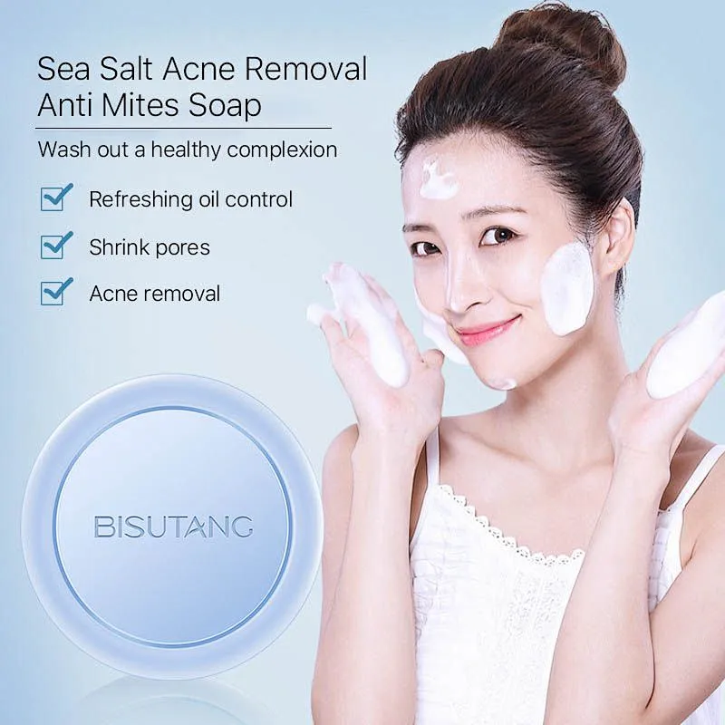 OEM Private label anti acne bath face soap dead sea salt soap bar