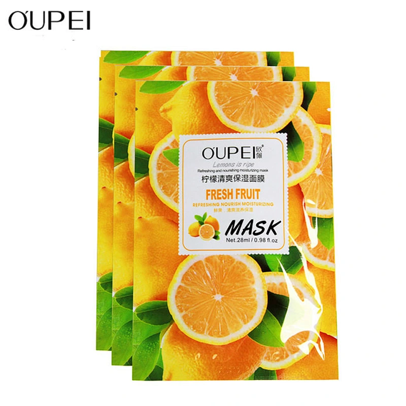 Lemon custom collagen face mask