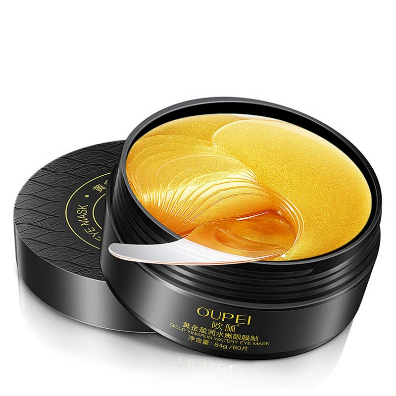 Private Label Custom Hydrogel Under Eye Patch 24k Gold Collagen Eye Mask