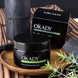 OEM Deep cleaning blackhead removal oil control facial mask activated bamboo charcoal peel-off black face mask