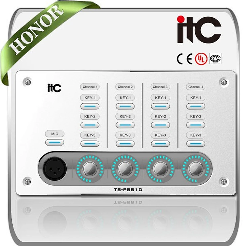 ITC TS-P881D IP Network Professional Audio System Programmable Audio Control Panel
