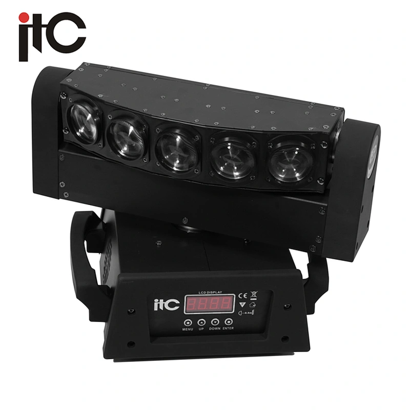 4 in 1 5*10W 5 Eyes LED Triangle Spider Moving Head Light