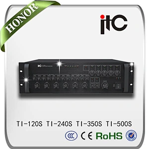 Fire Alarm Priority Function and EMC Input Public Address Audio Zoning Amplifier
