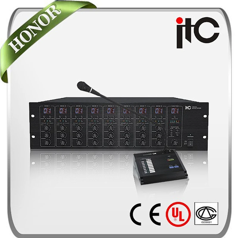 T-8000 8*8 Audio Matrix Switcher for Public Address System