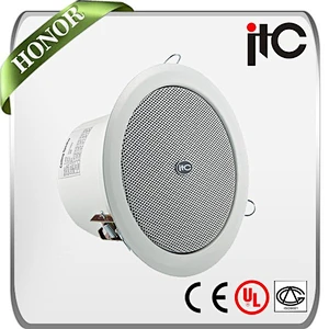 ITC VA-506 0.75W to 9W Power Output Upscale Fire Alarm Used Fire Resistant Ceiling Speaker with Aluminium Frame