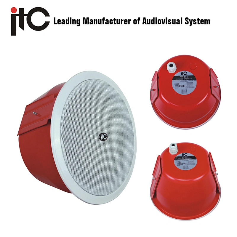 ITC VA-585 Series 15W 6W Optional Metal EN54-24 Voice Evacuation Speaker
