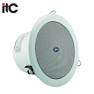 ITC VA-506 0.75W to 9W Power Output Upscale Fire Alarm Used Fire Resistant Ceiling Speaker with Aluminium Frame