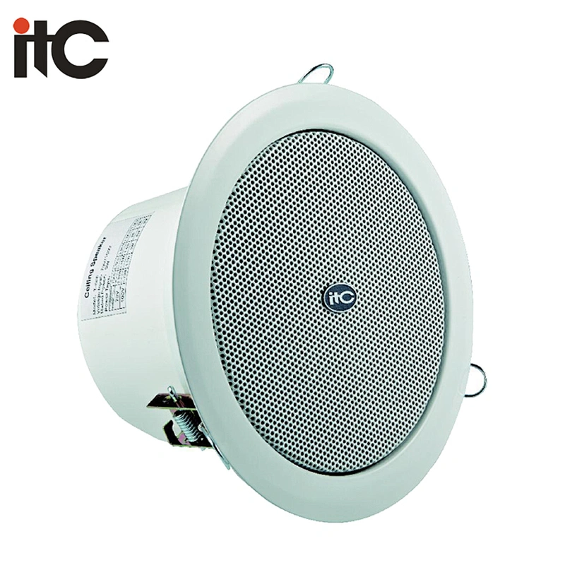 ITC VA-506 0.75W to 9W Power Output Upscale Fire Alarm Used Fire Resistant Ceiling Speaker with Aluminium Frame