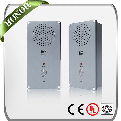 ITC T-6703 IP based 1 Key Get helped Waterproof and Vandal Proof Wired Audio Intercom