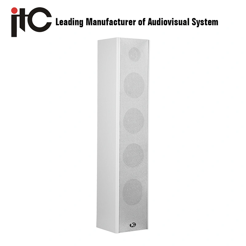 ITC T-301 Series Multiple Power Selection Upscale Indoor PA Column Speaker Wooden