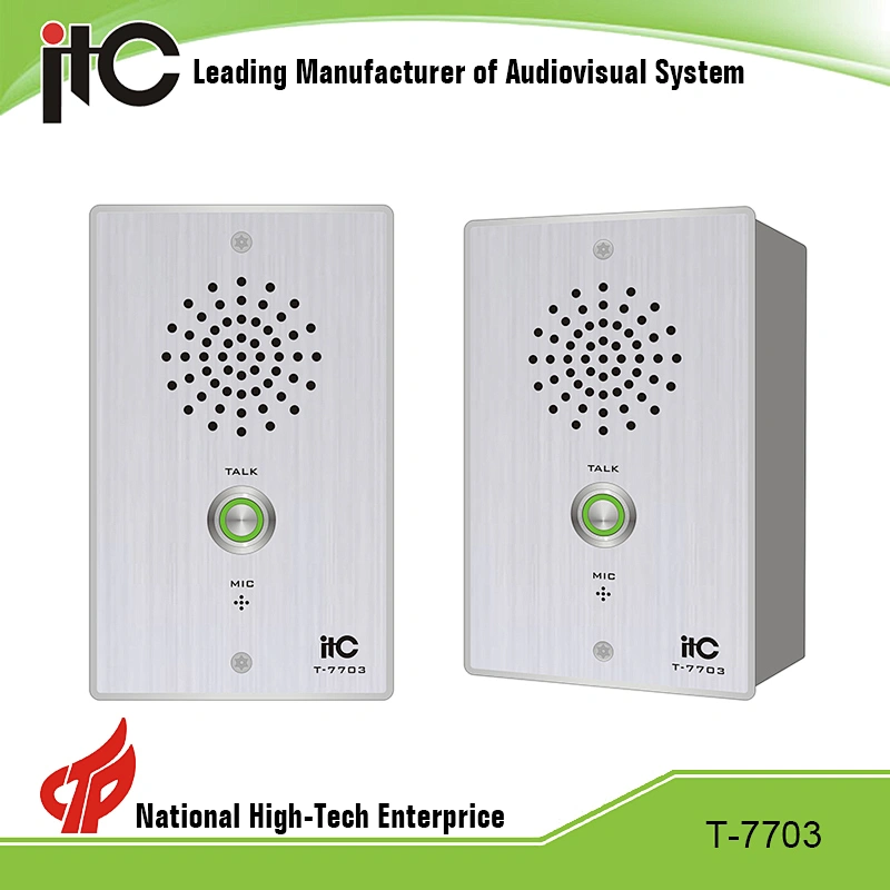 Cheap One Key Ask For Help Security Equipment IP PA Intercom Station