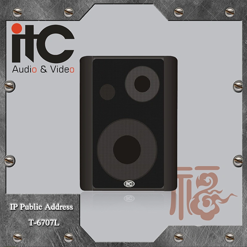 ITC T-6707L 80Hz to 48KHz CD Level Support Offline Playback PoE TCP IP Speaker